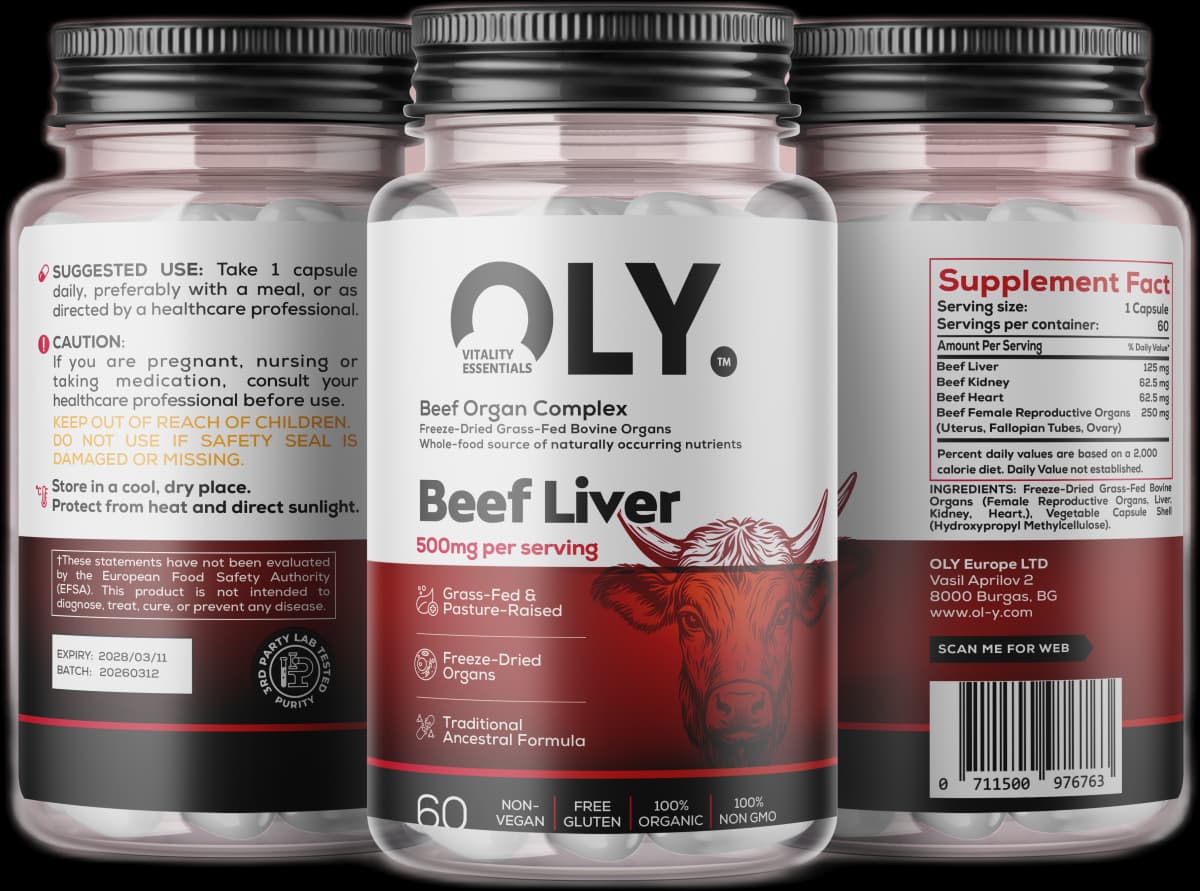 Oly - Beef Liver - 500 mg - 60 kapsler