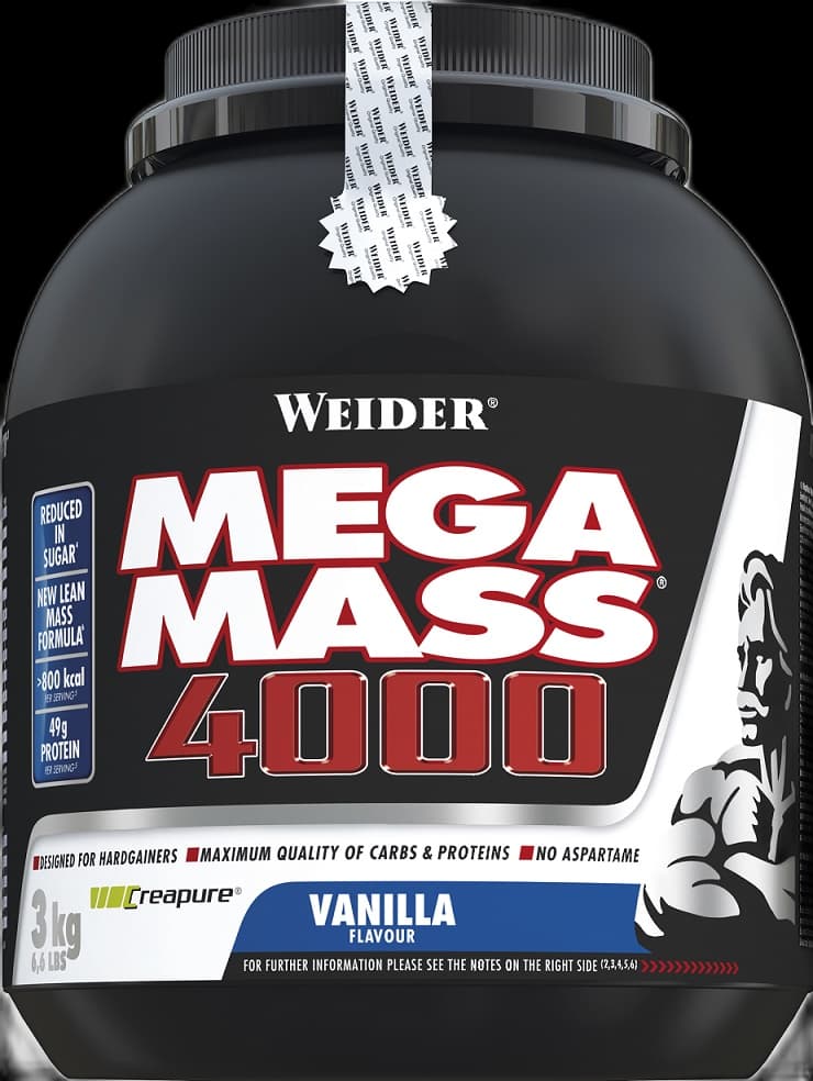 Weider - Mega Mass 4000 Choklad, 3000 g