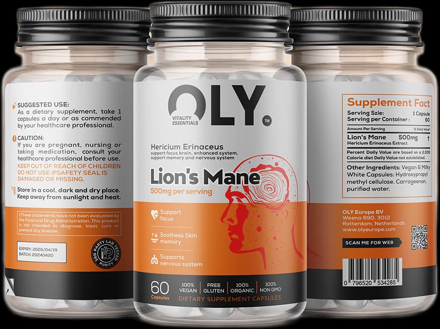 Oly - Leijonankita - 500 mg - 60 kapselia