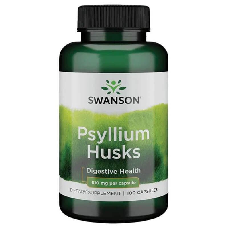 Swanson - Psyllium Husks, 610mg - 100 Caps – Swanson förpackning