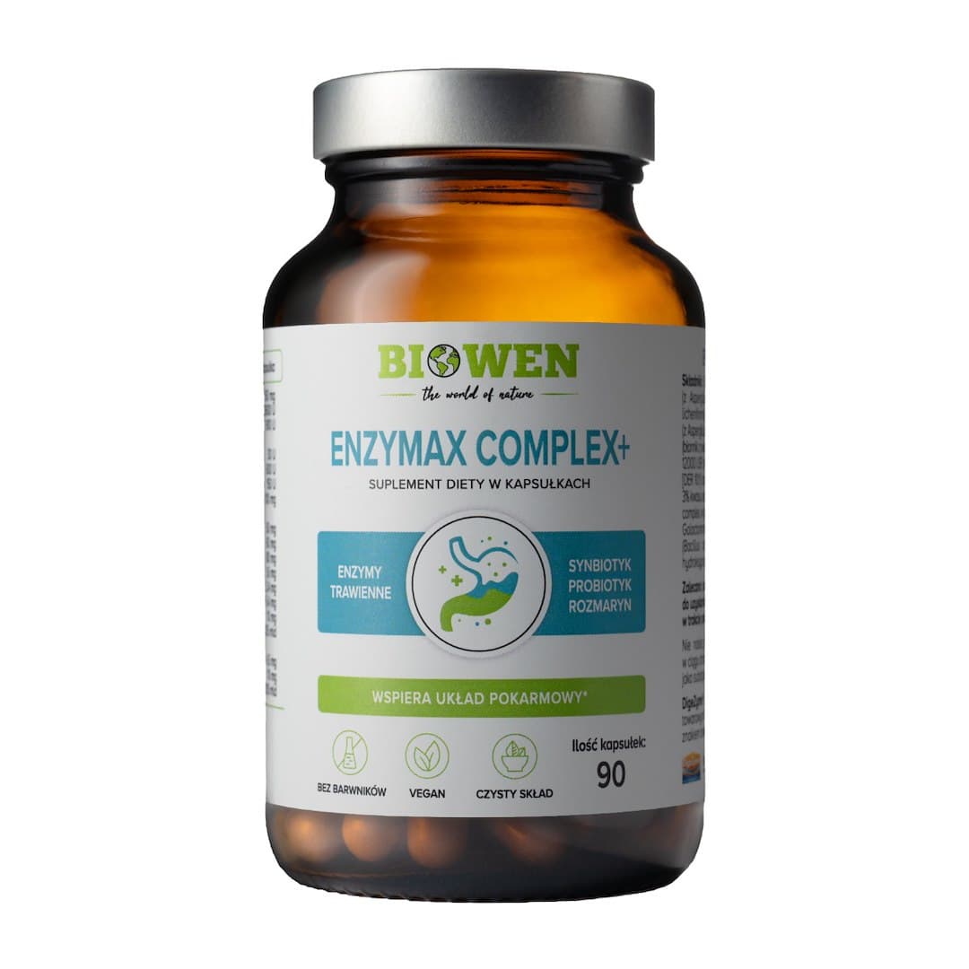 Biowen - Enzymax Complex+ - 90 Caps – Biowen förpackning