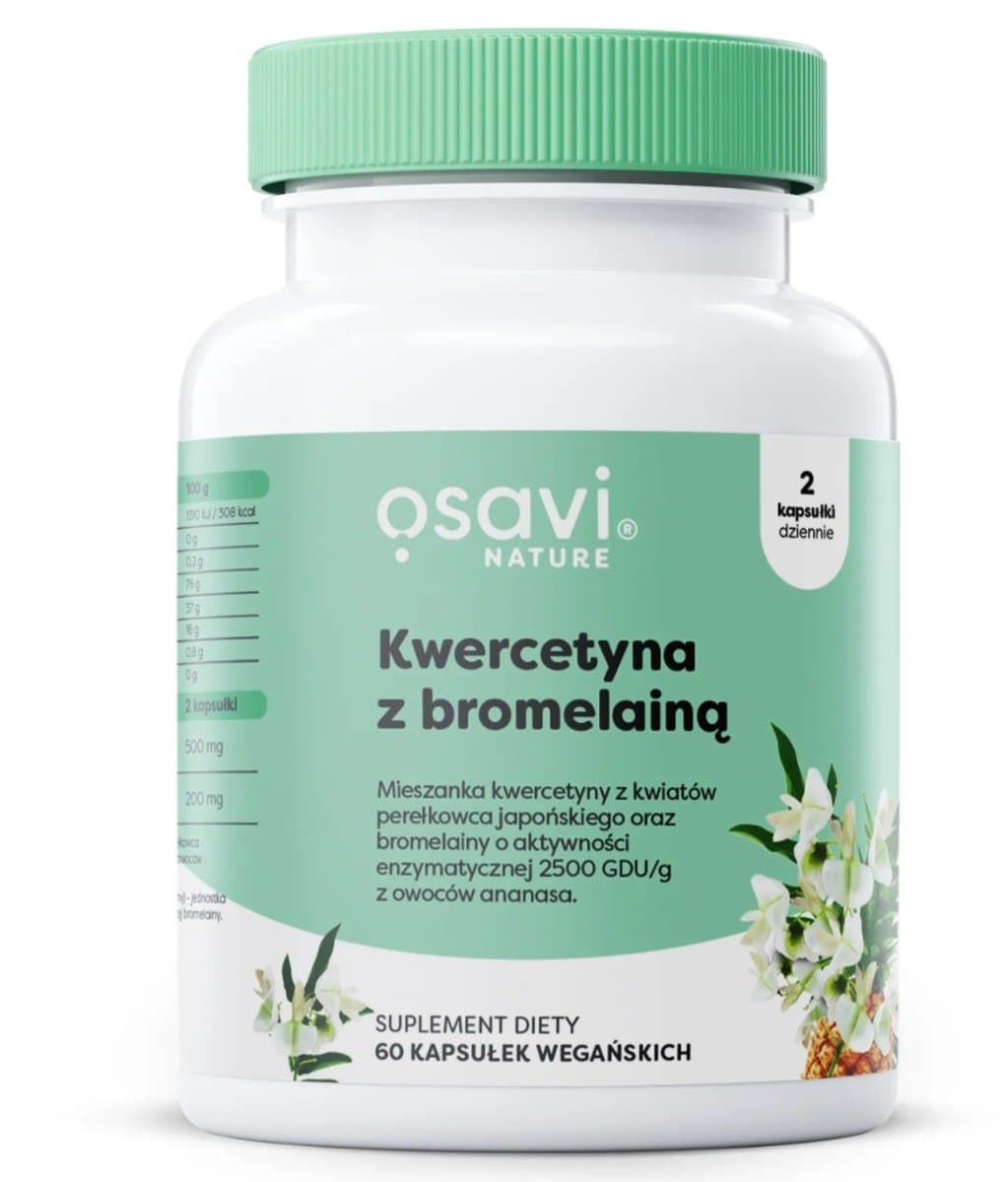 Osavi - Quercetin with Bromelain - 60 Caps – Osavi förpackning