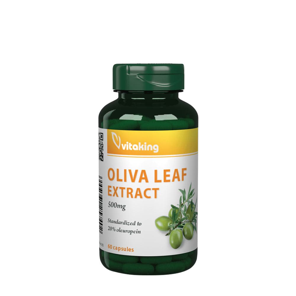 Vitaking Olive Leaf Extract 500mg - 60 Caps – Vitaking förpackning