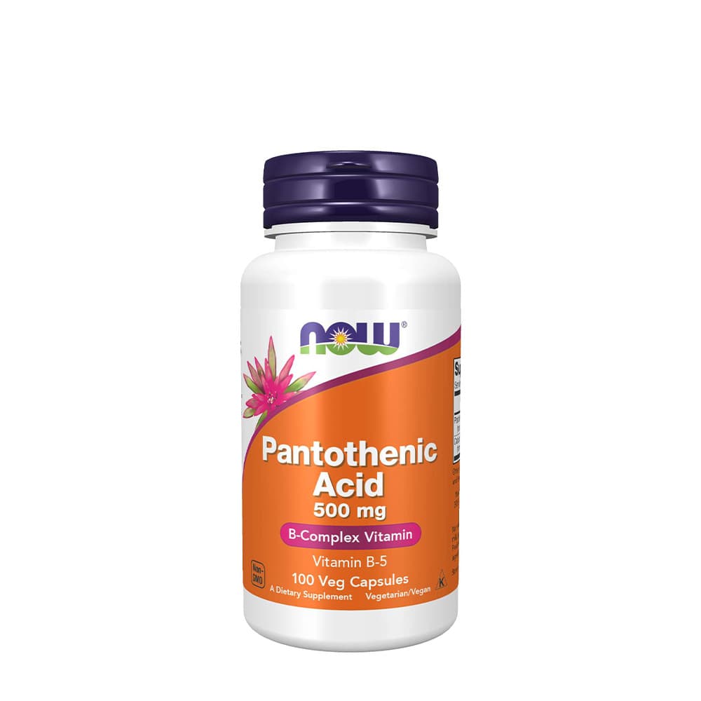 NOW Foods - Pantothenic Acid - 100 Vcaps – NOW Foods förpackning