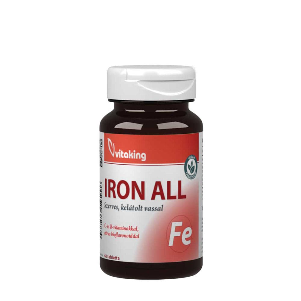 Vitaking Iron All - 60 Tabs – Vitaking förpackning