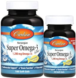 Carlson Labs - Wild Caught Super Omega-3 Gems - 130 Softgels