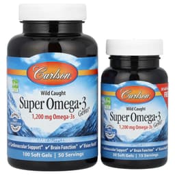 Carlson Labs - Wild Caught Super Omega-3 Gems - 130 Softgels