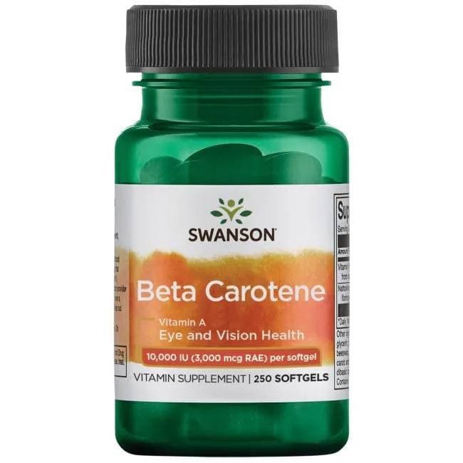 Swanson - Beta-Carotene (Vitamin A), 10 000IU - 250 Sgels