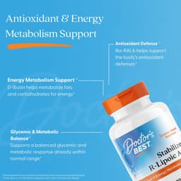 Doctor's Best - Stabilized R-Lipoic Acid With NA-Rala, 100mg - 180 Vcaps