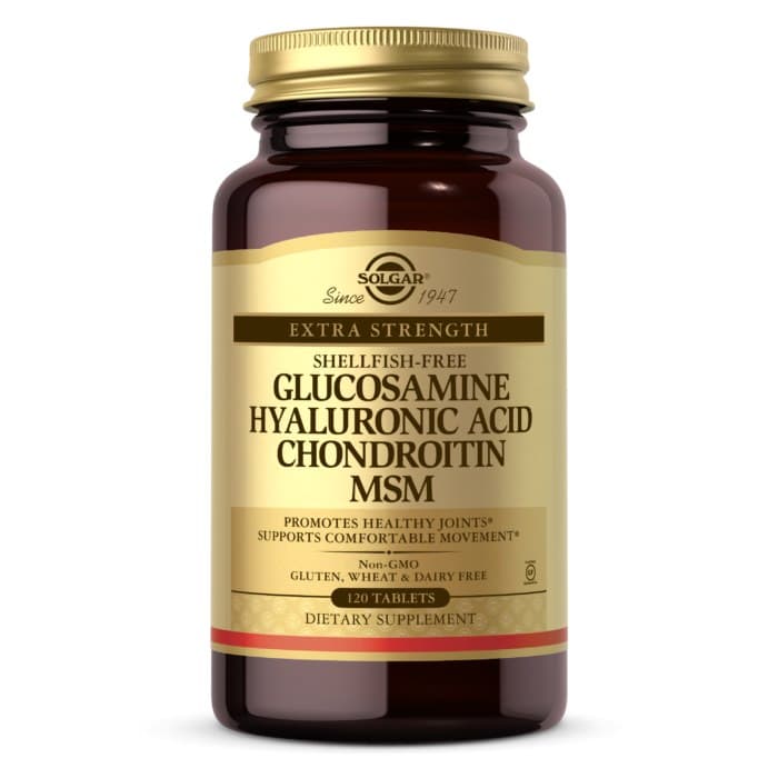 Solgar Glucosamine Hyaluronic Acid Chondroitin And MSM 120 Tabs