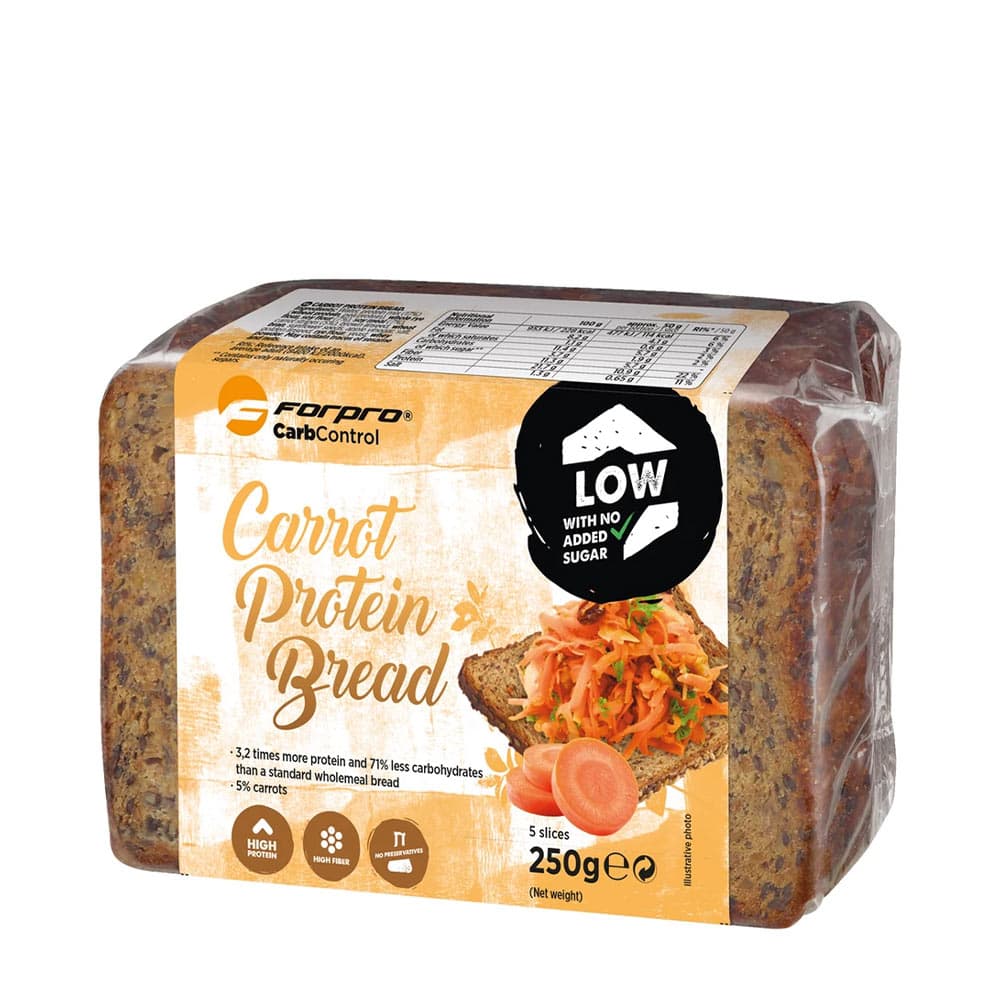Forpro - Carrot Protein Bread - 250g – Forpro förpackning