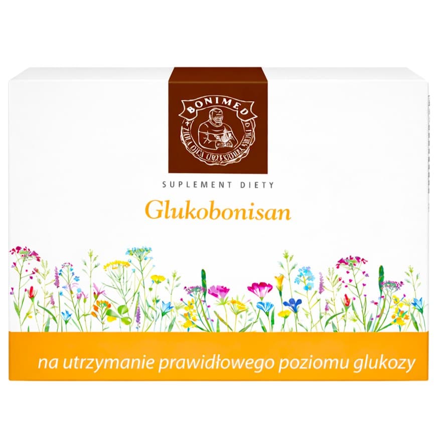Bonimed - Glukobonisan Herb Tea Sachets 20X5g – Bonimed förpackning