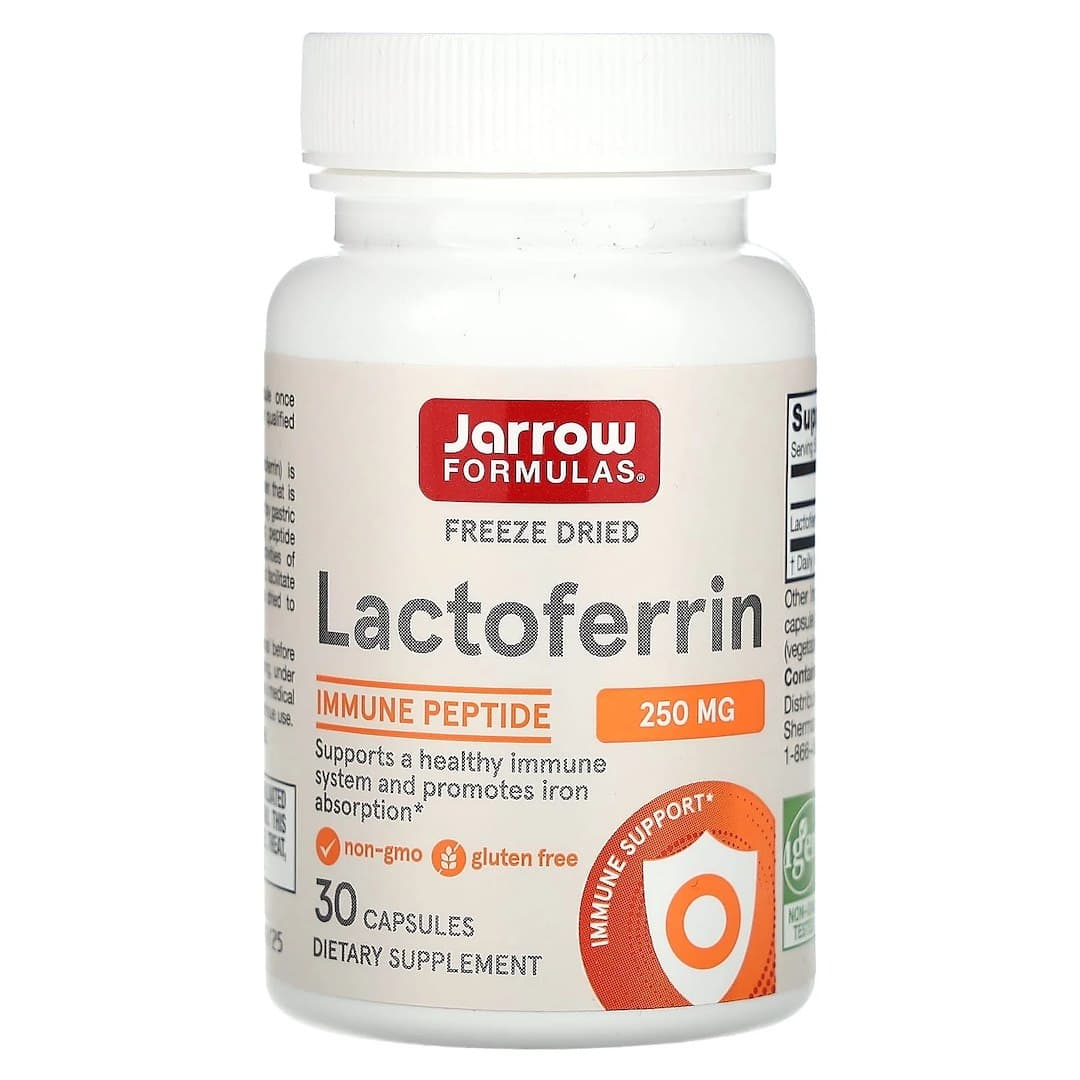 Jarrow Formulas - Lactoferrin, 250mg - 30 Caps – Jarrow Formulas förpackning