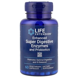 Life Extension - Enhanced Super Digestive Enzymes And Probiotics - 60 Caps