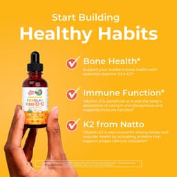 Maryruth'S - Toddler Vitamin D3+K2 Organic Liquid Drops - 1 Fl oz