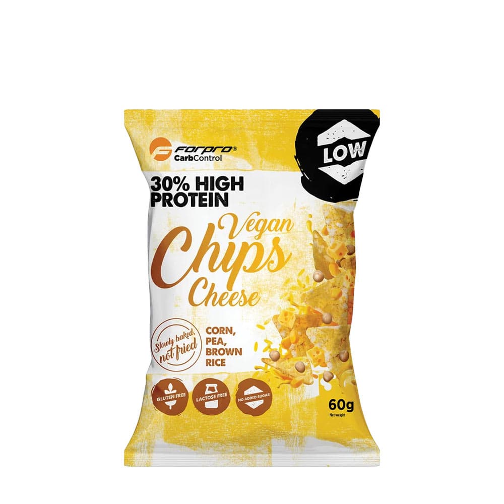 Forpro - Carbcontrol Vegan Protein Chips - 60g – Forpro förpackning