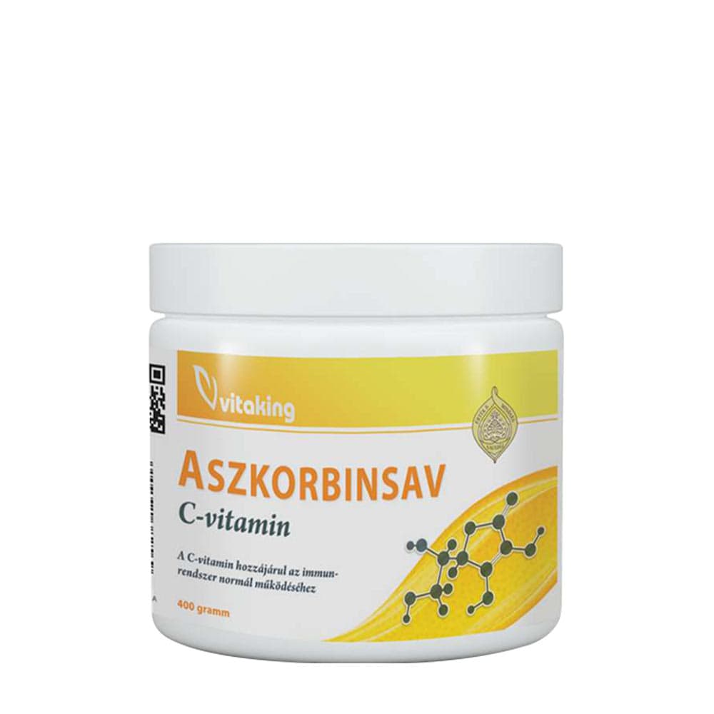 Vitaking Ascorbic Acid Powder (Vitamin C) - 400g – Vitaking förpackning