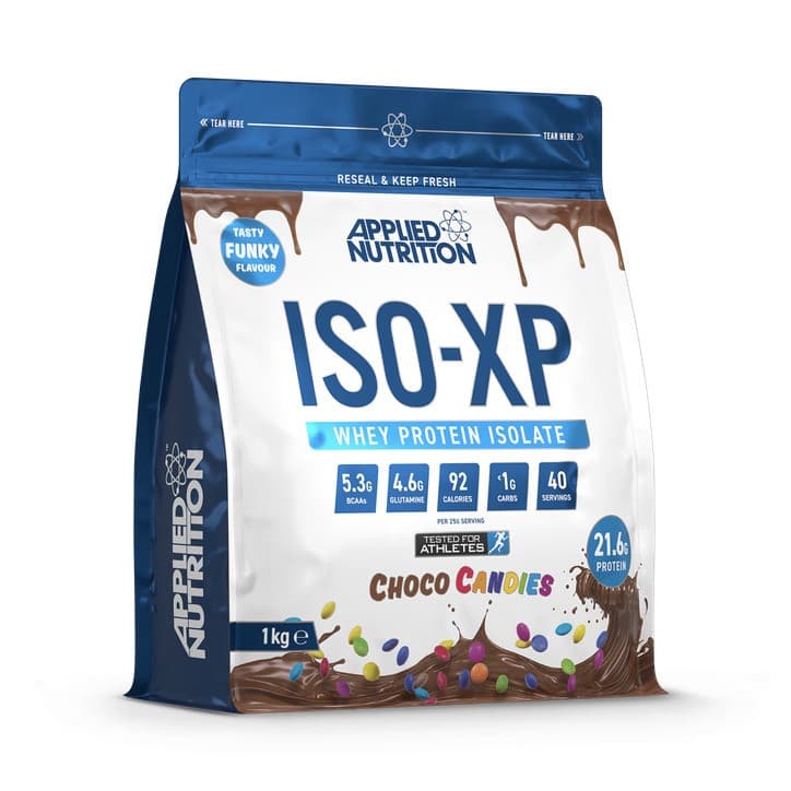 Applied Nutrition - Iso-Xp, Chocolate Candies - 1000g – Applied Nutrition förpackning