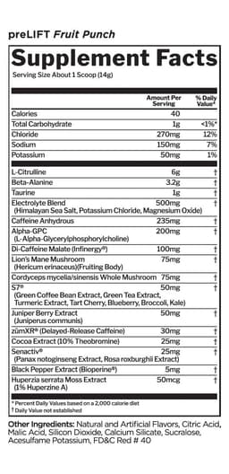Rule One - PreLift, Fruit Punch - 420g