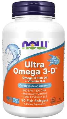 NOW Foods - Ultra Omega 3-D With Vitamin D-3 - 90 Sgels
