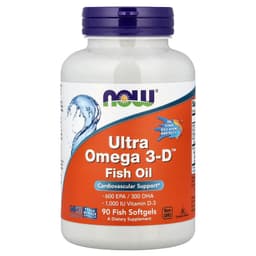 NOW Foods - Ultra Omega 3-D With Vitamin D-3 - 90 Sgels