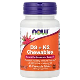NOW Foods - D3 + K2 Gummies - 90 Gummies Tabs