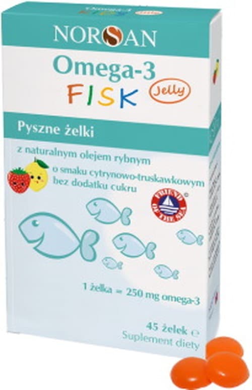 Norsan - Omega-3 Fish Jelly - 45 Gummies