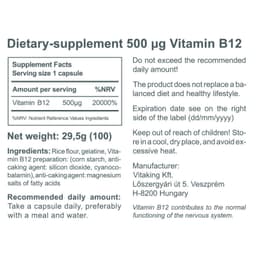 Vitaking - B-12 Vitamin Veggie - 60 Caps
