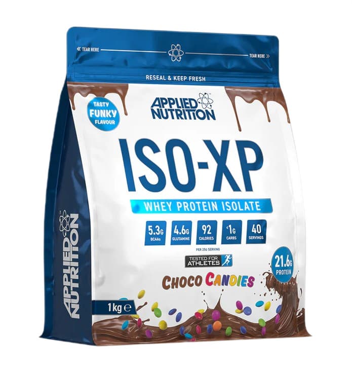 Applied Nutrition - Iso-Xp, Chocolate Candies - 1000g – Applied Nutrition förpackning