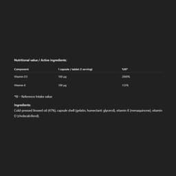 Allnutrition - Vitamin D3 4000 + K2 - 60 Sgels