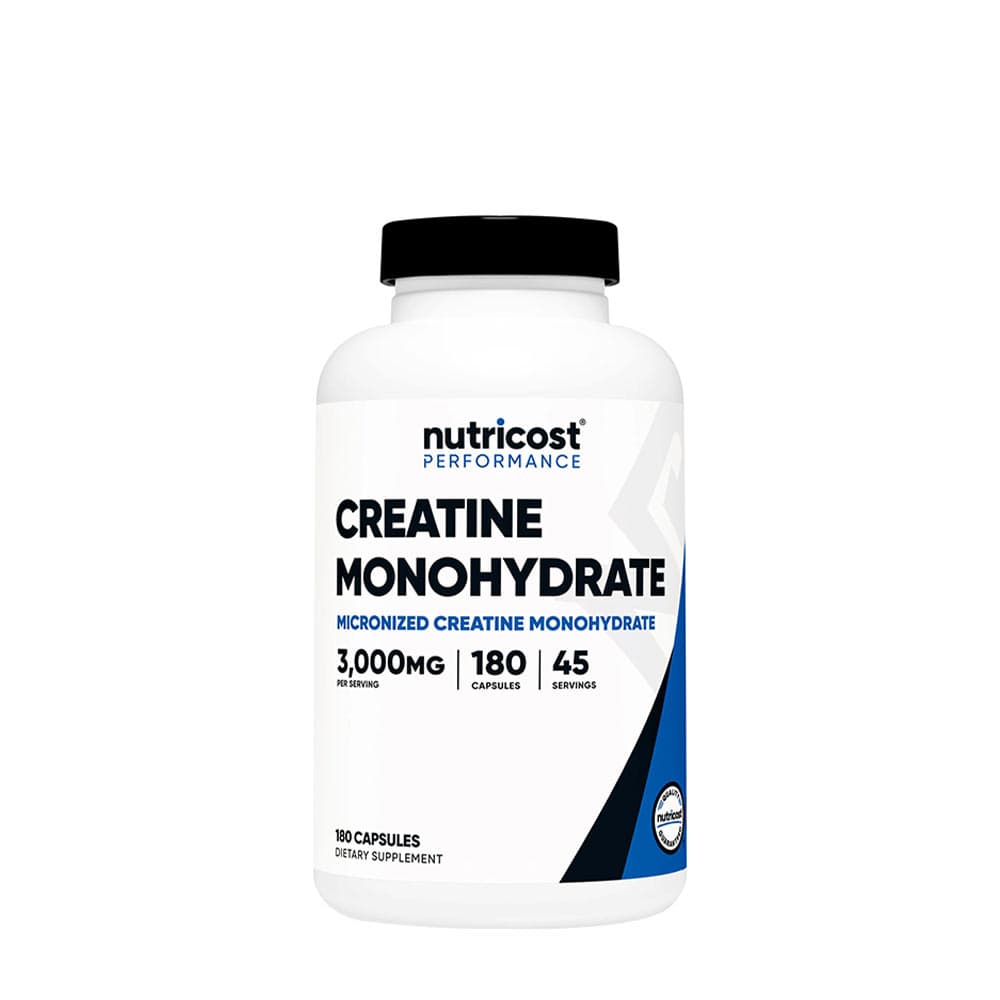 Nutricost - Creatine Monohydrate - 180 Caps – Nutricost förpackning