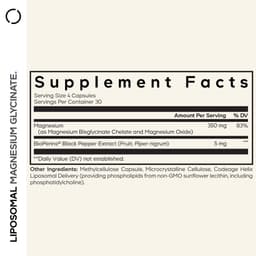Codeage Liposomal Magnesium Glycinate Caps - 120 Vcaps - 120 Vegetable Caps
