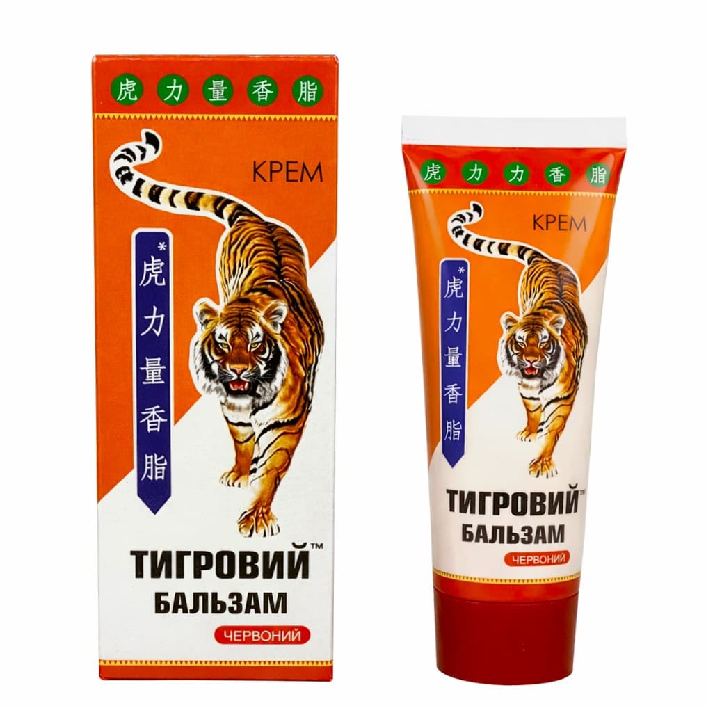 КРЕМ (appears to be a Ukrainian/Russian brand, not 'Elixir (Ukraina)') - Red Tiger Cream-Balm 75ml