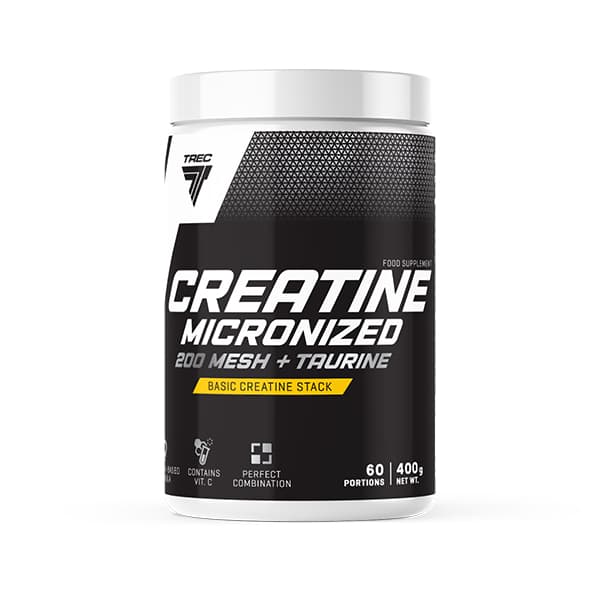 Trec - Micronized Creatine 200 Mesh + Taurine - 400g – Trec förpackning