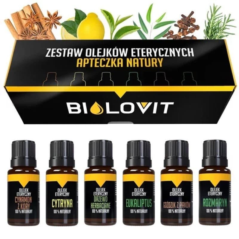 Biolovit - Essential Oils Set Apteczka Natury - 6 x 10ml – BIOLOVIT förpackning