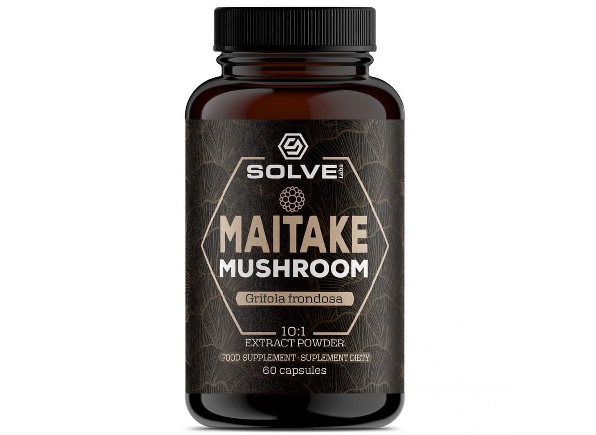 SolveLabs - Maitake Mushroom - 60 capsules – SolveLabs förpackning