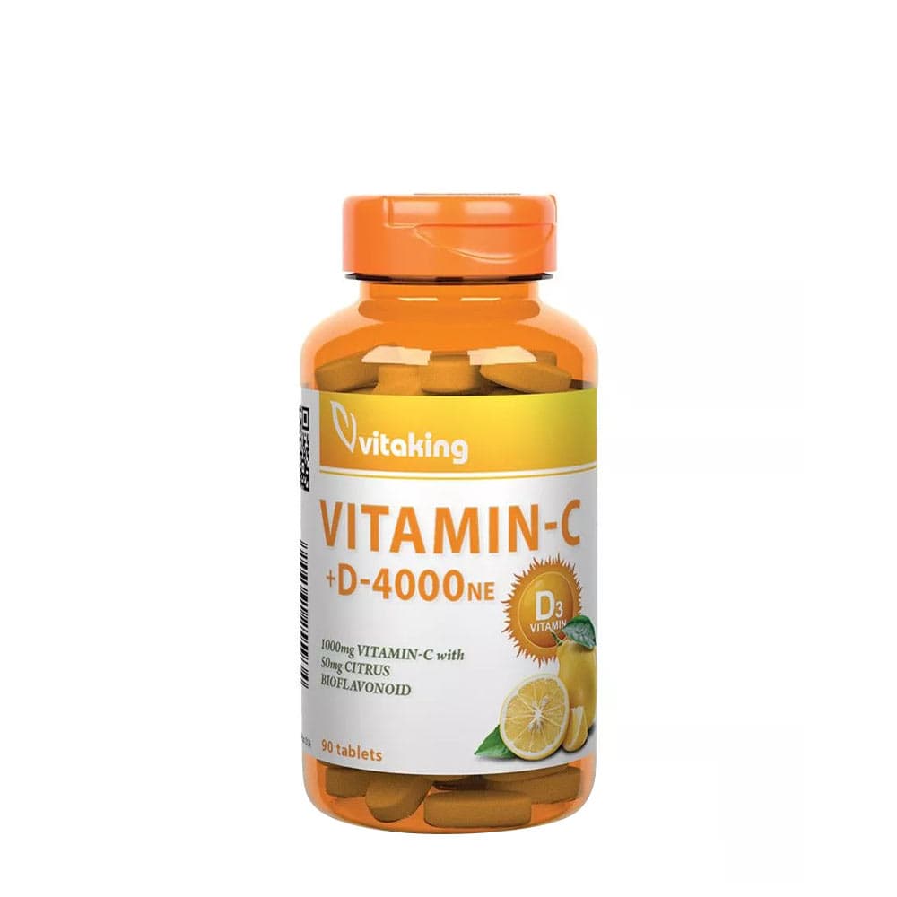 Vitaking - Vitamin C + D-4000NE – Vitaking förpackning