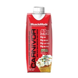 MuscleMeds - Vanilla Cupcake - 12 Pakker - 12-Pak, 500ml Per Flaske, 202.8 Fl oz Total (6000ml)