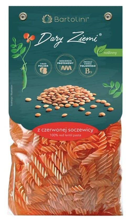Bartolini - Red Lentil Pasta Spirals No. 2 250g
