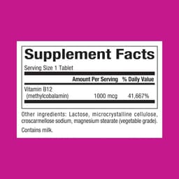 Natural Factors - B12 - 1,000mcg, 210 Tabs