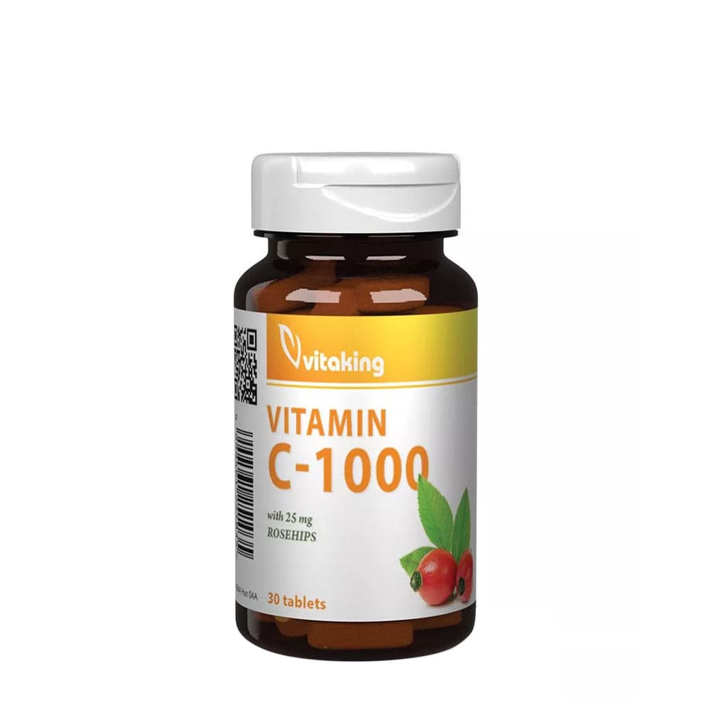 Vitaking Vitamin C 1000 mg with Rosehip - 30 Tablets