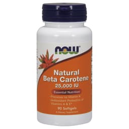 NOW Foods - Beta Carotene Natural, 25,000IU - 180 Sgels