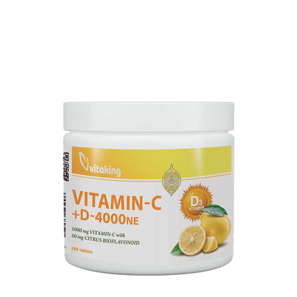 Vitaking - Vitamin-C + D-4000Ne – Vitaking förpackning