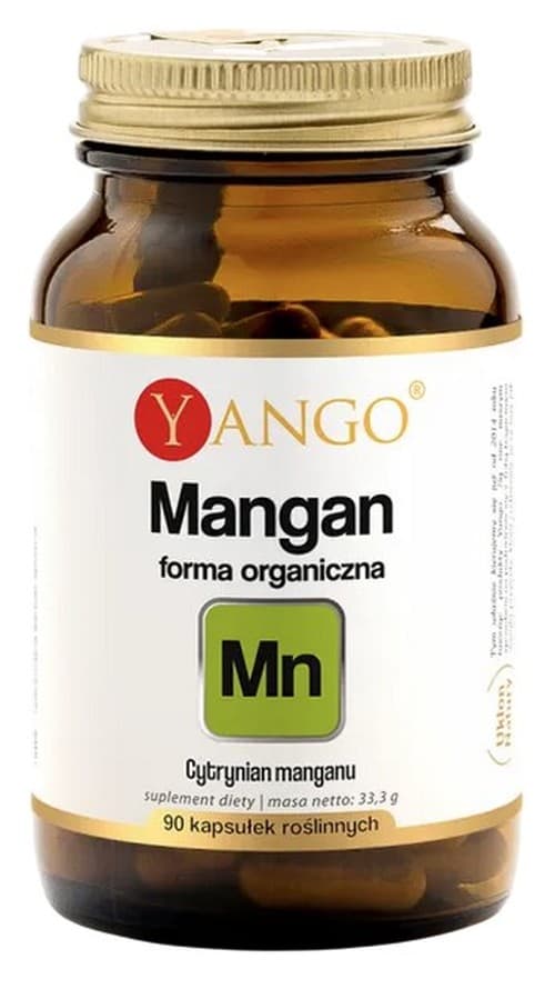 Yango - Manganese - 90 Caps – Yango förpackning