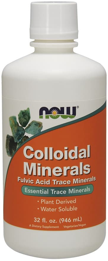 NOW Foods - Colloidal Minerals Raspberry - 946ml – NOW Foods förpackning
