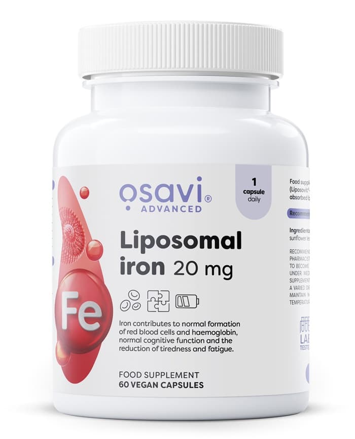 Osavi - Liposomal Iron 20mg - 60 Vcaps