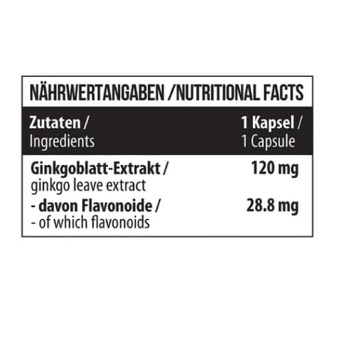 MST - Ginkgo biloba - 60 kapslar