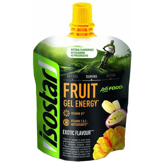 Isostar - Actifood Fruit Gel Energy - 90g – isostar förpackning