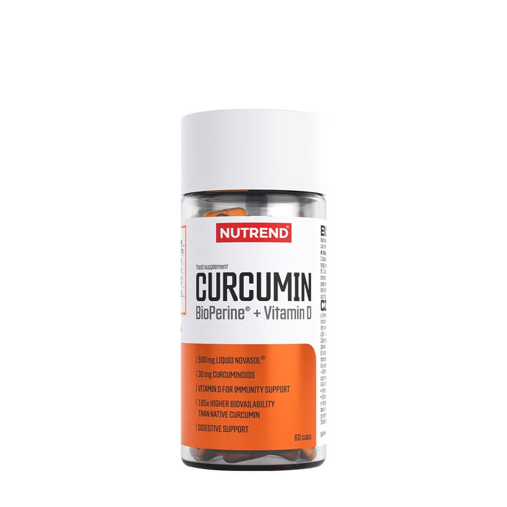 Nutrend - Curcumin Bioperine + Vitamin D - 60 Caps – Nutrend förpackning