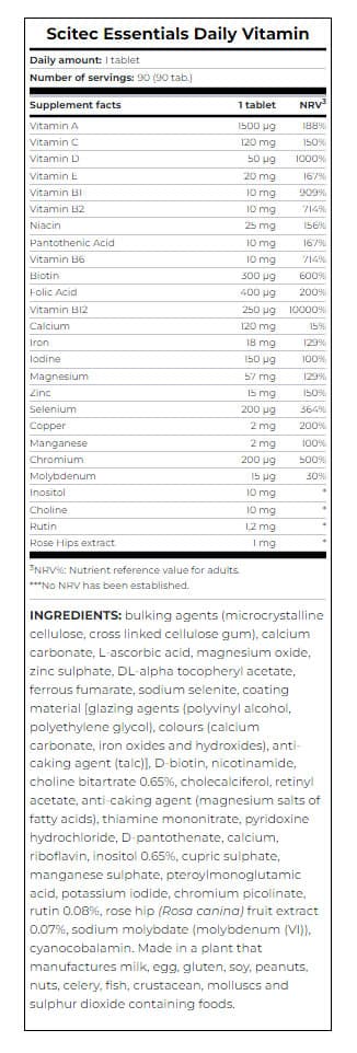 Scitec Nutrition - Daily Vitamin - 90 Tabs